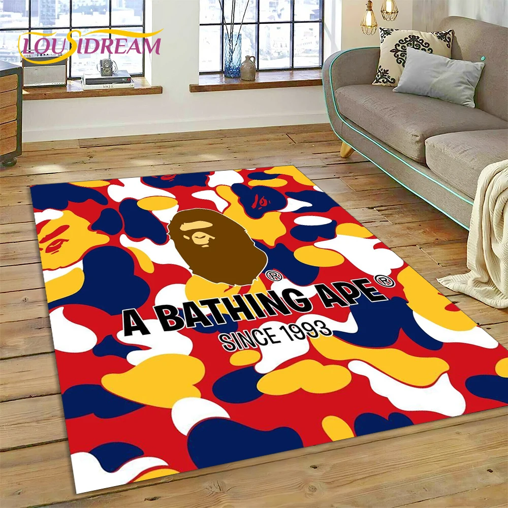 Home Decor Games Online Free - Tapis de sol 3D imprimé B-BAPE