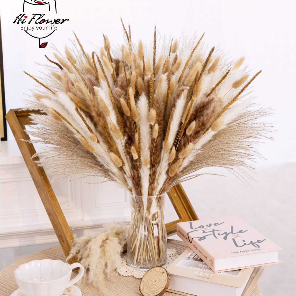 Pampas Grass Decor - Bouquet d'herbe de la pampa séchée