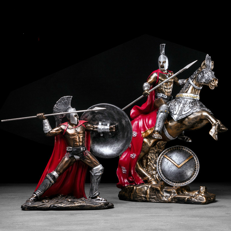 Home Decor Medieval - Figurine de guerrier romain Vintage en
