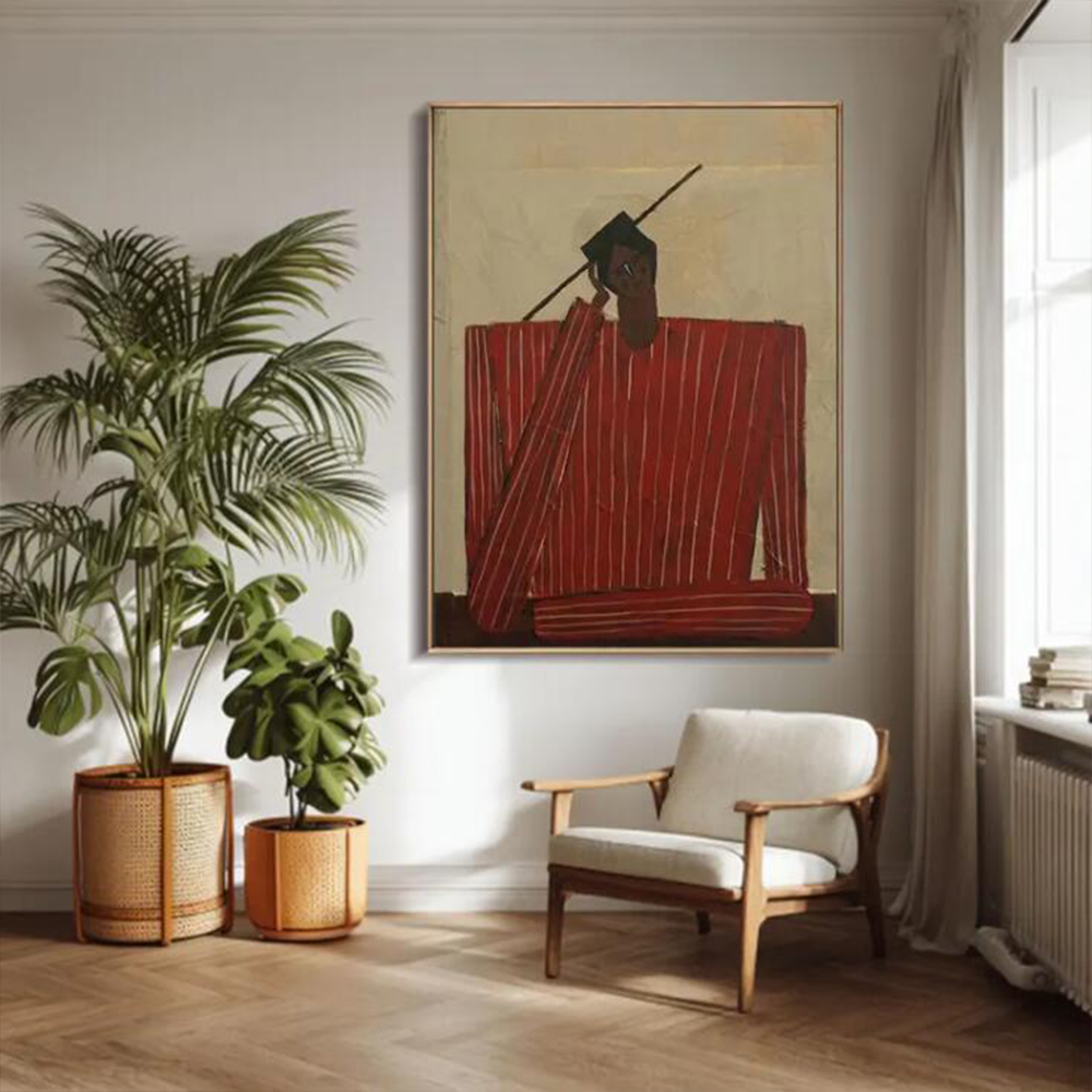Home Decor Medieval - Peinture à l'huile abstraite 100% faite
