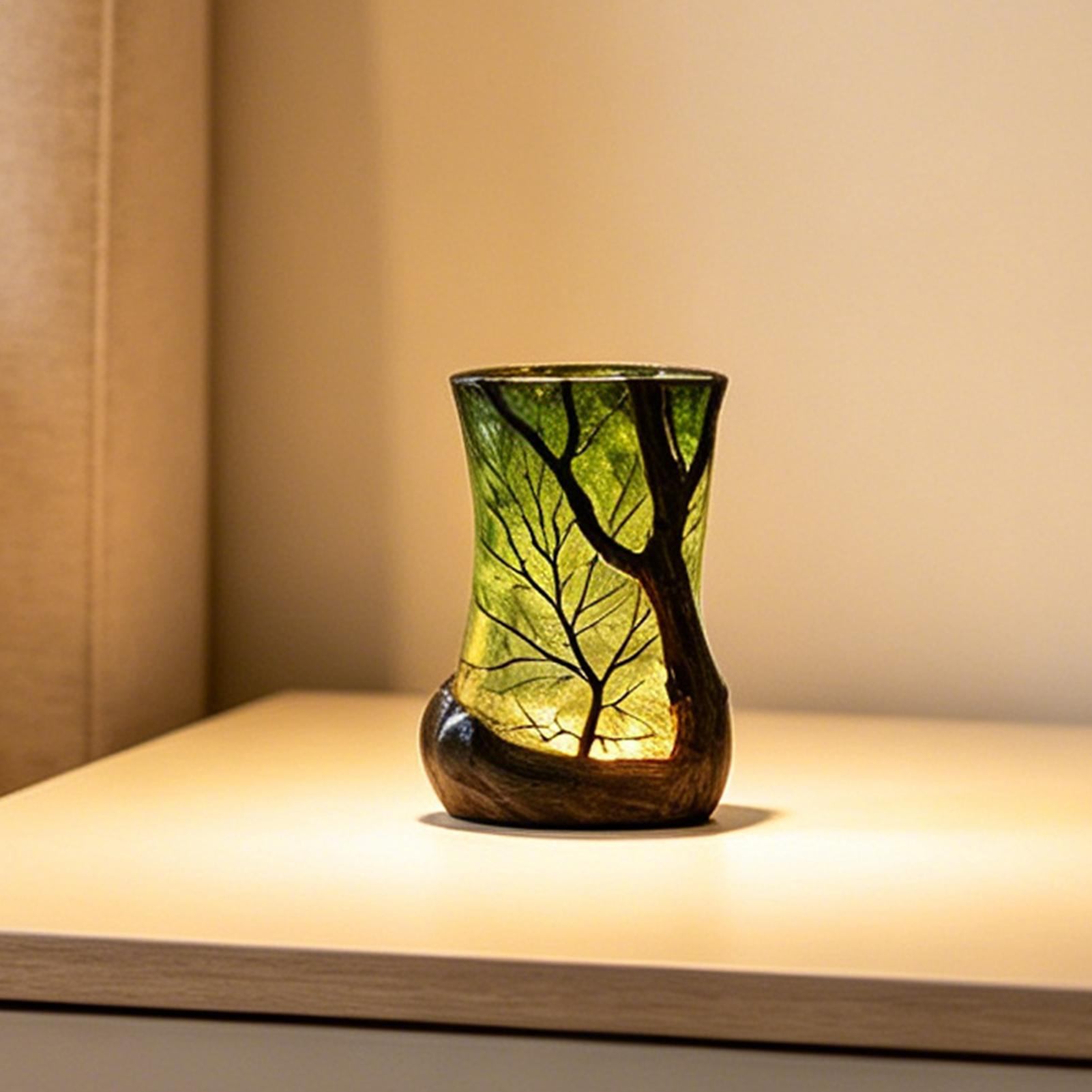 Home Decor Pinterest - Lampe de chevet, veilleuse forêt, lumière