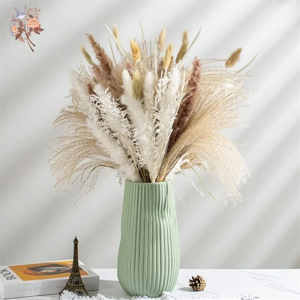 Pampas Grass Decor - 88 pièces de bouquet de fleurs