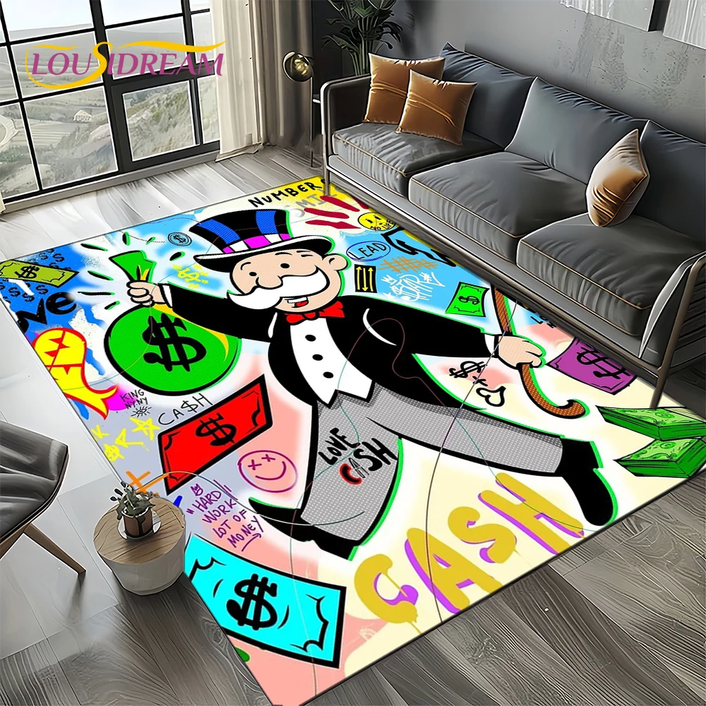 Home Decor Online Free - Tapis de sol antidérapant 3D Monopoly