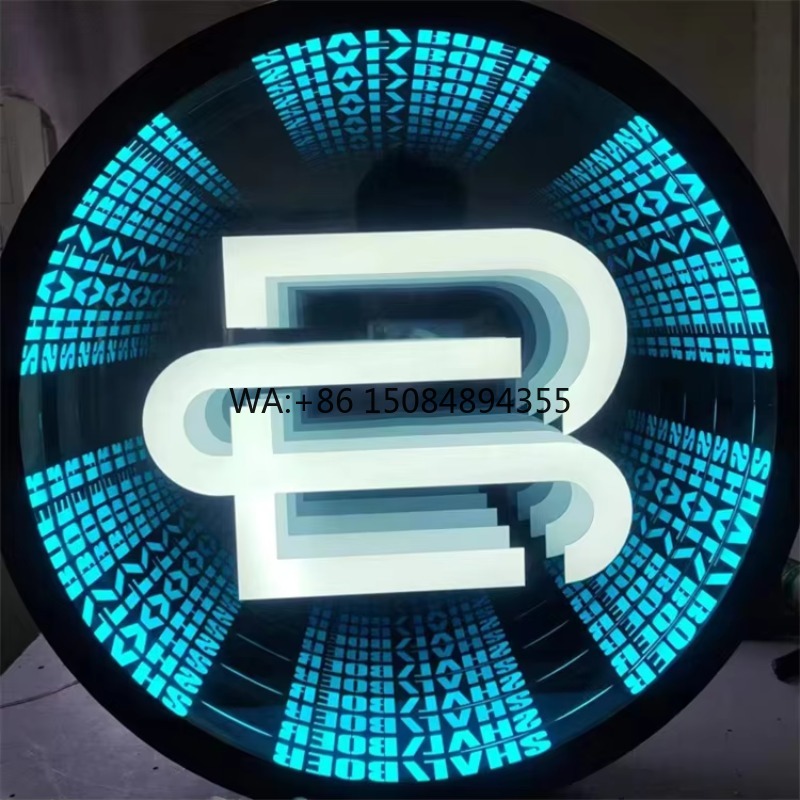 Neon Sign Led Custom - Enseigne néon LED miroir infini personnalisée