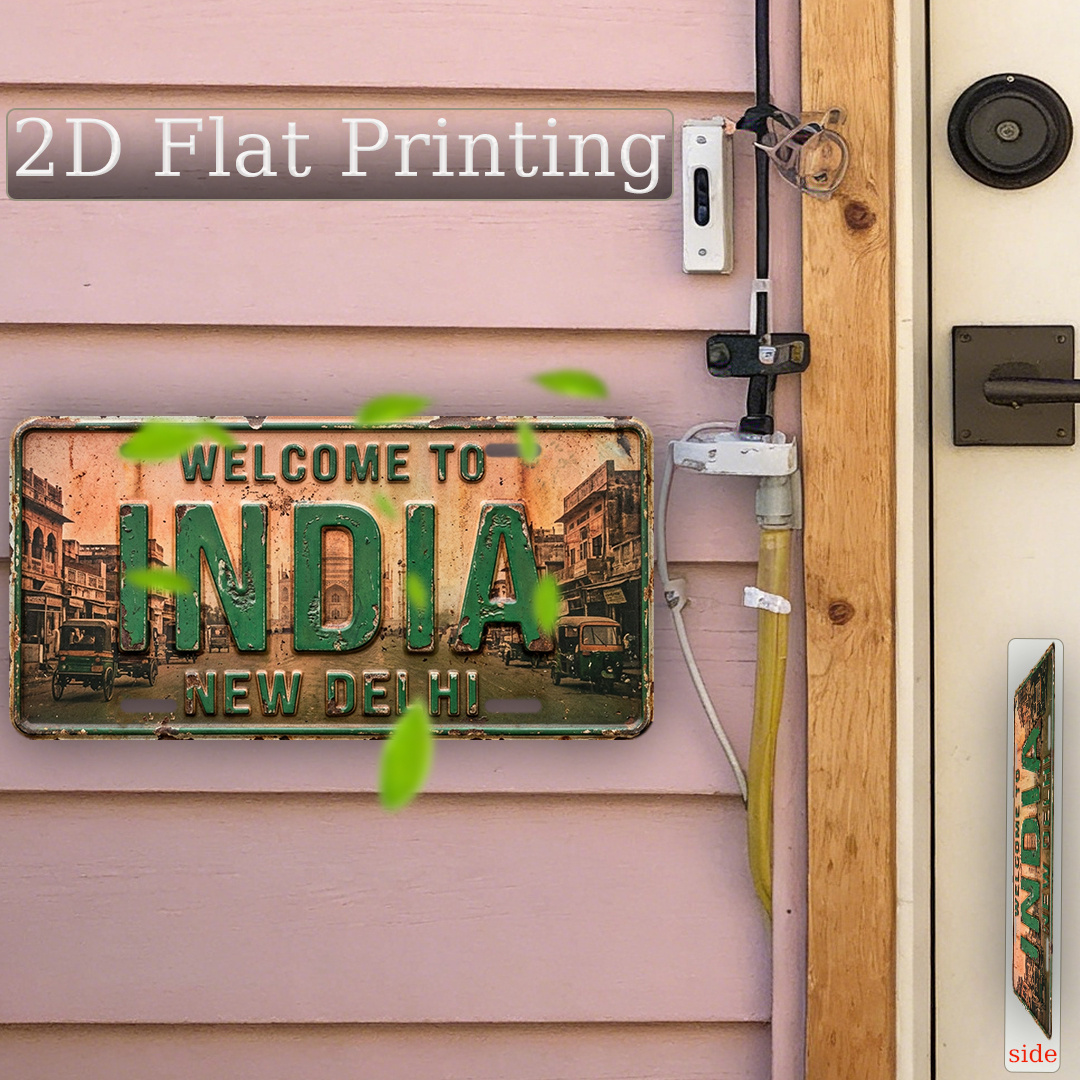 Home Decor Delhi - Impression plate 2D, 1 pièce, plaque