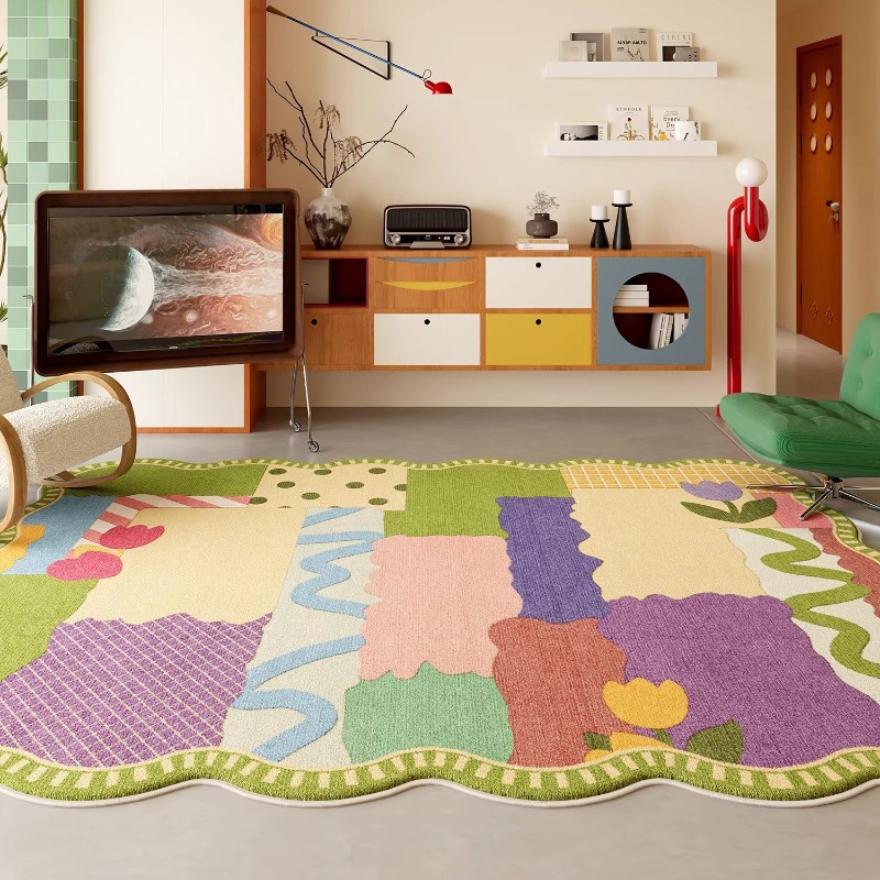Home Decor Online Free - Tapis de salon abstrait motif Dopamine,