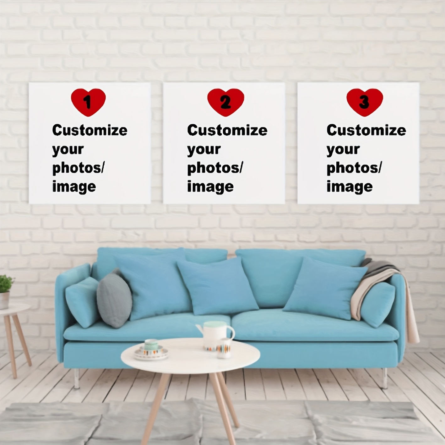 Home Decor Furniture - Affiche en toile carrée personnalisée, 3