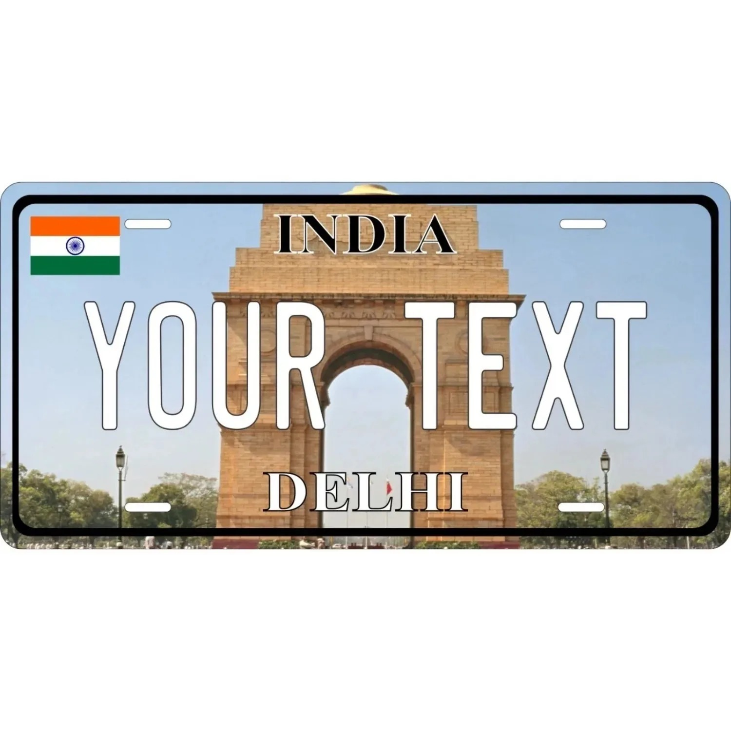 Home Decor Delhi - 1 pièce [2D Plat] Plaque Métallique