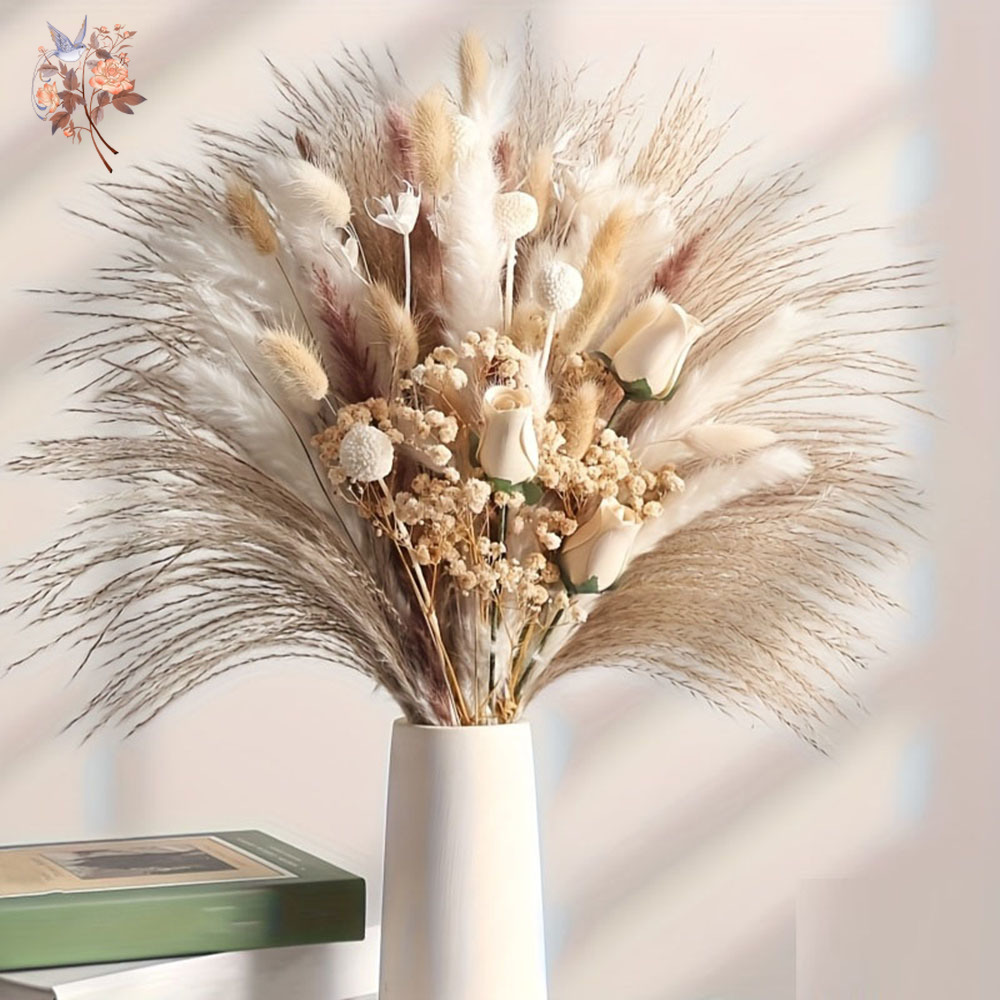 Bouquet de 80 fleurs artificie - Pampas Grass Decor avis et prix
