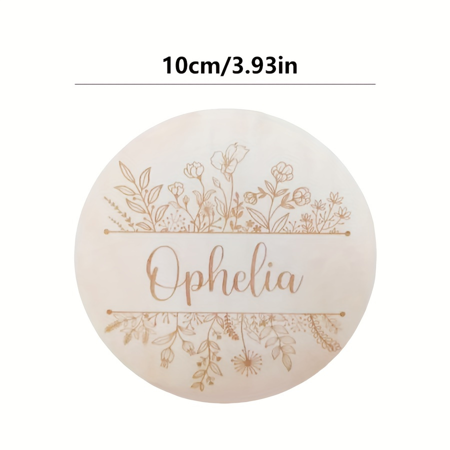 Plaque de nom gravée florale p - Home Decor For Wedding avis et prix