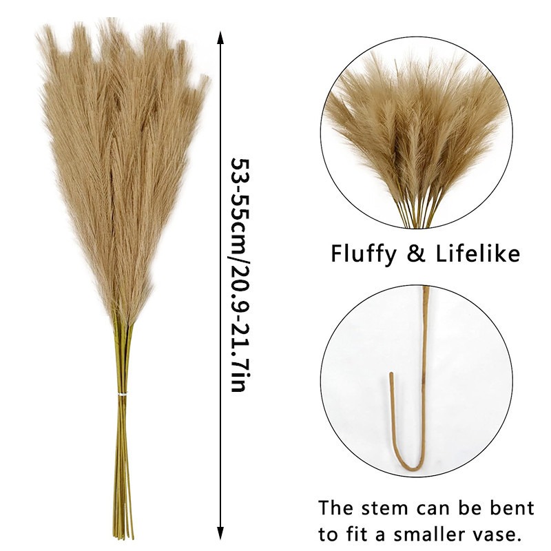 5 pièces/ensemble de fleurs ar - Pampas Grass Decor avis et prix