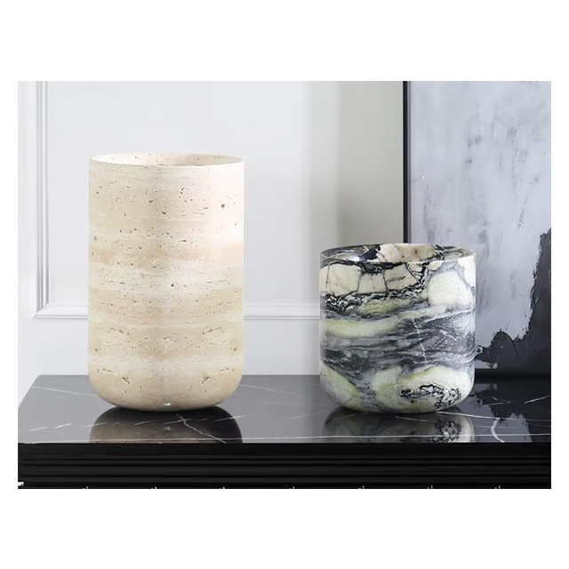 Vase en marbre naturel personn - Home Decor Vase With Flowers avis et prix