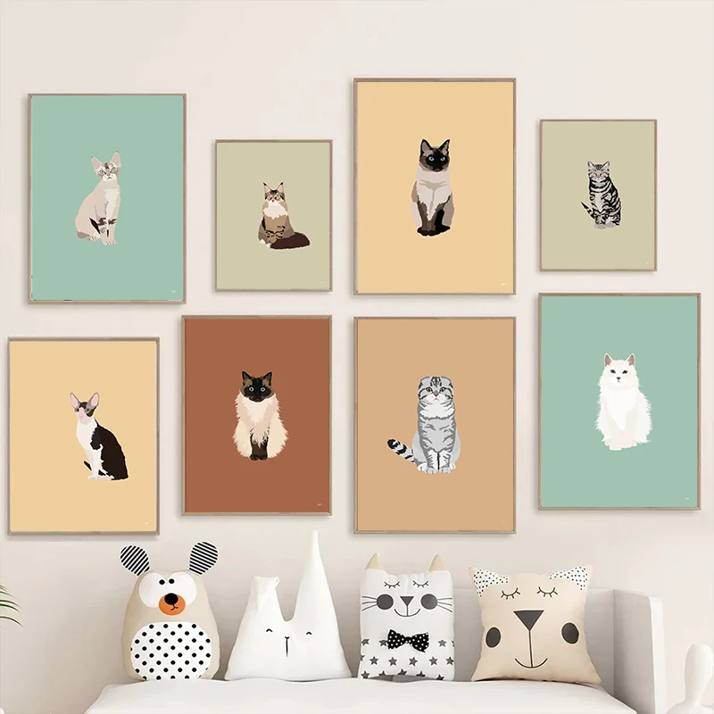 Affiches imprimées de chats si - Home Decor Minimal avis et prix