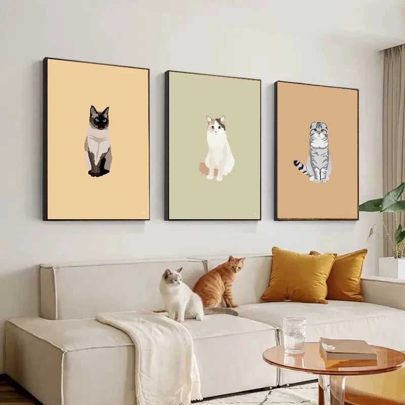 Affiches imprimées de chats si - Home Decor Minimal avis et prix