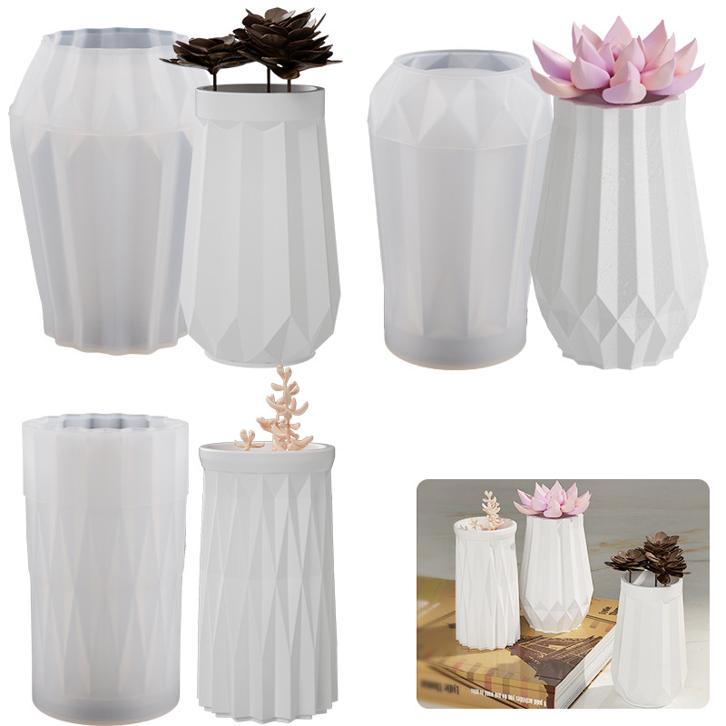Moule de gypse en silicone pou - Home Decor Vase With Flowers avis et prix