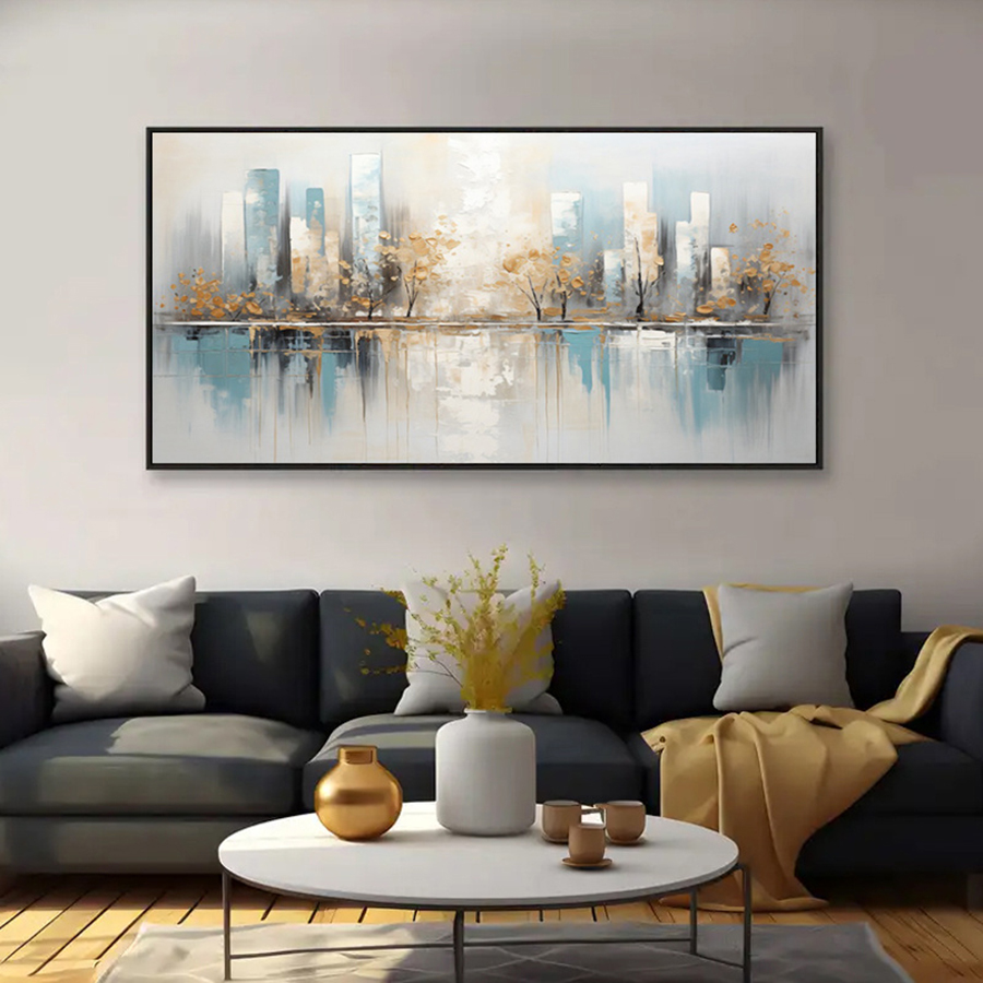Toile abstraite moderne sans c - Home Decor Minimal avis et prix