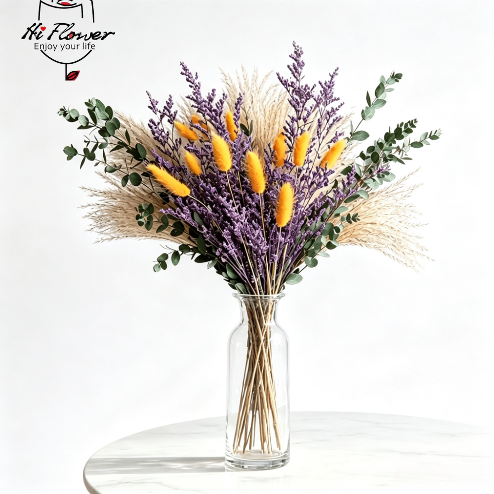 Bouquet de fleurs séchées natu - Pampas Grass Decor avis et prix