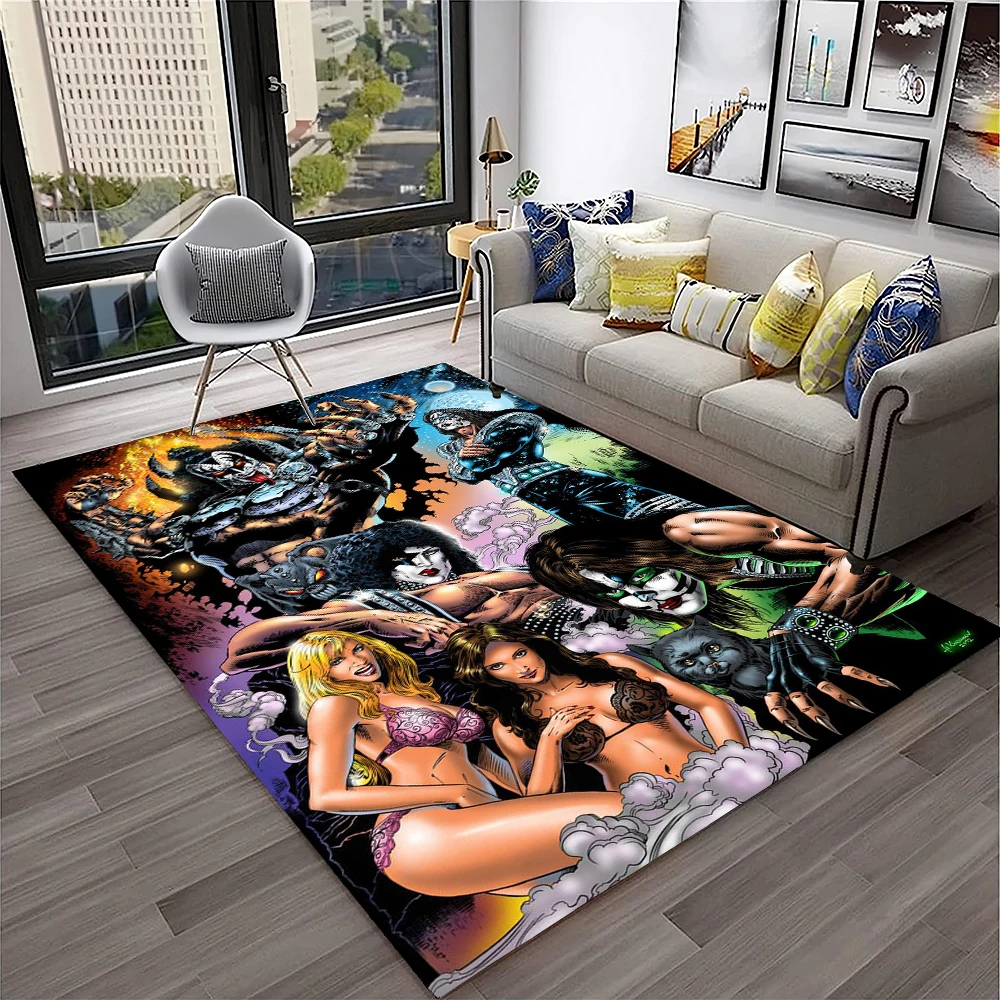 Tapis rétro KISS Rock Band pou - Home Decor Online Free avis et prix