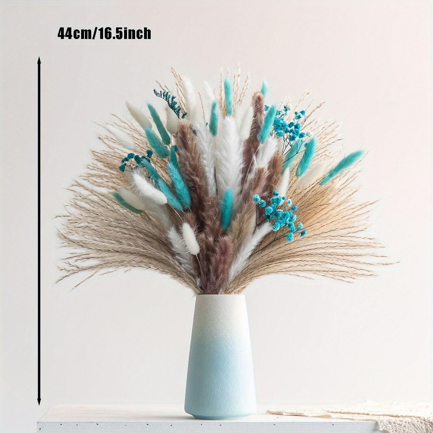 Bouquet de fleurs séchées bleu - Pampas Grass Decor avis et prix