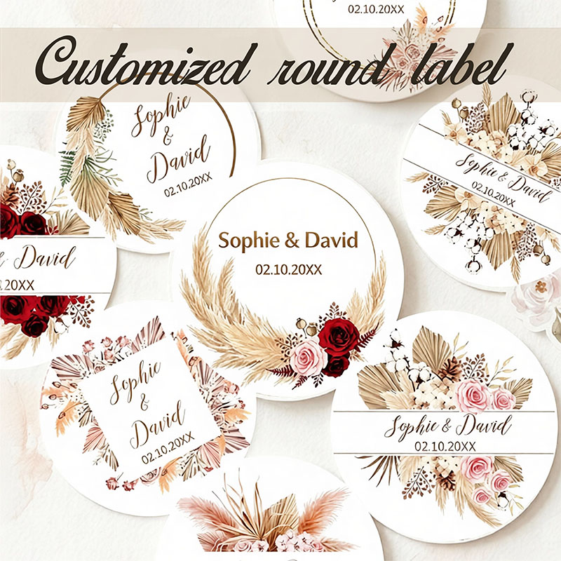 Autocollants de mariage person - Pampas Grass Decor avis et prix