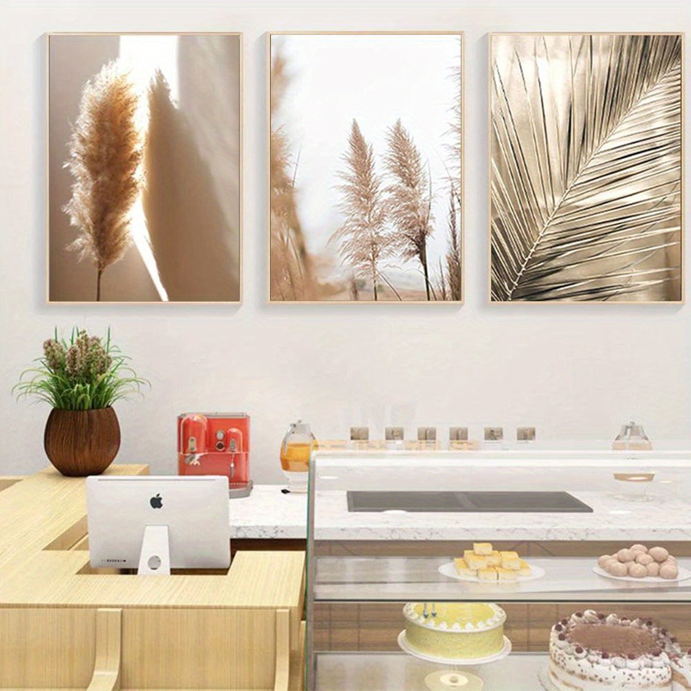 Ensemble de 3 affiches 2D plat - Pampas Grass Decor avis et prix