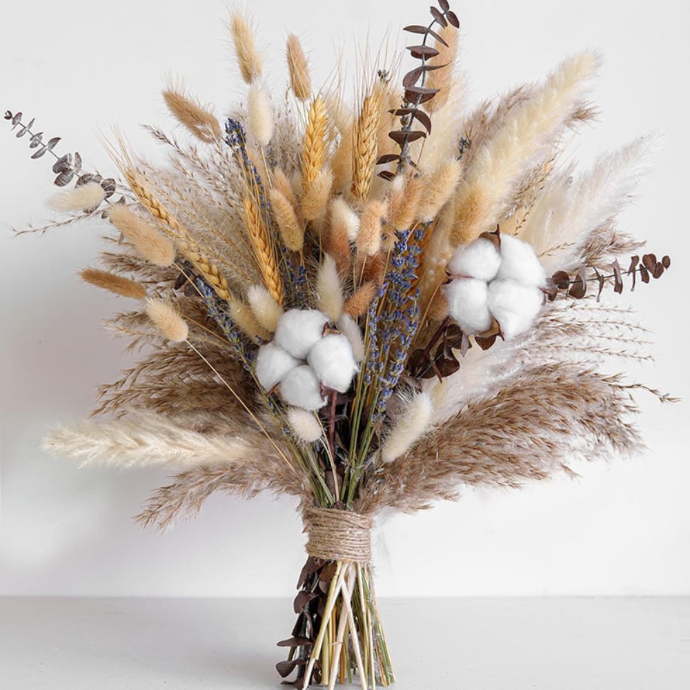 Bouquet de fleurs séchées natu - Pampas Grass Decor avis et prix