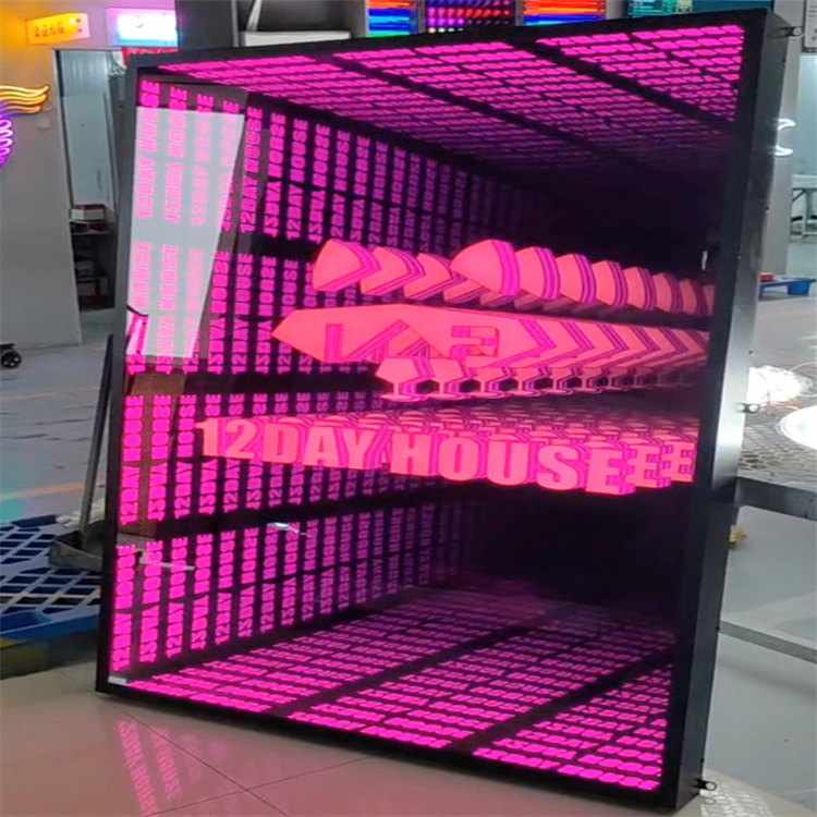 Enseigne néon LED miroir infin - Neon Sign Led Custom avis et prix