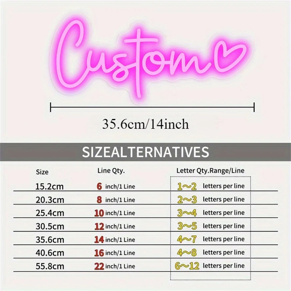 Enseigne au néon LED personnal - Neon Sign Led Custom avis et prix