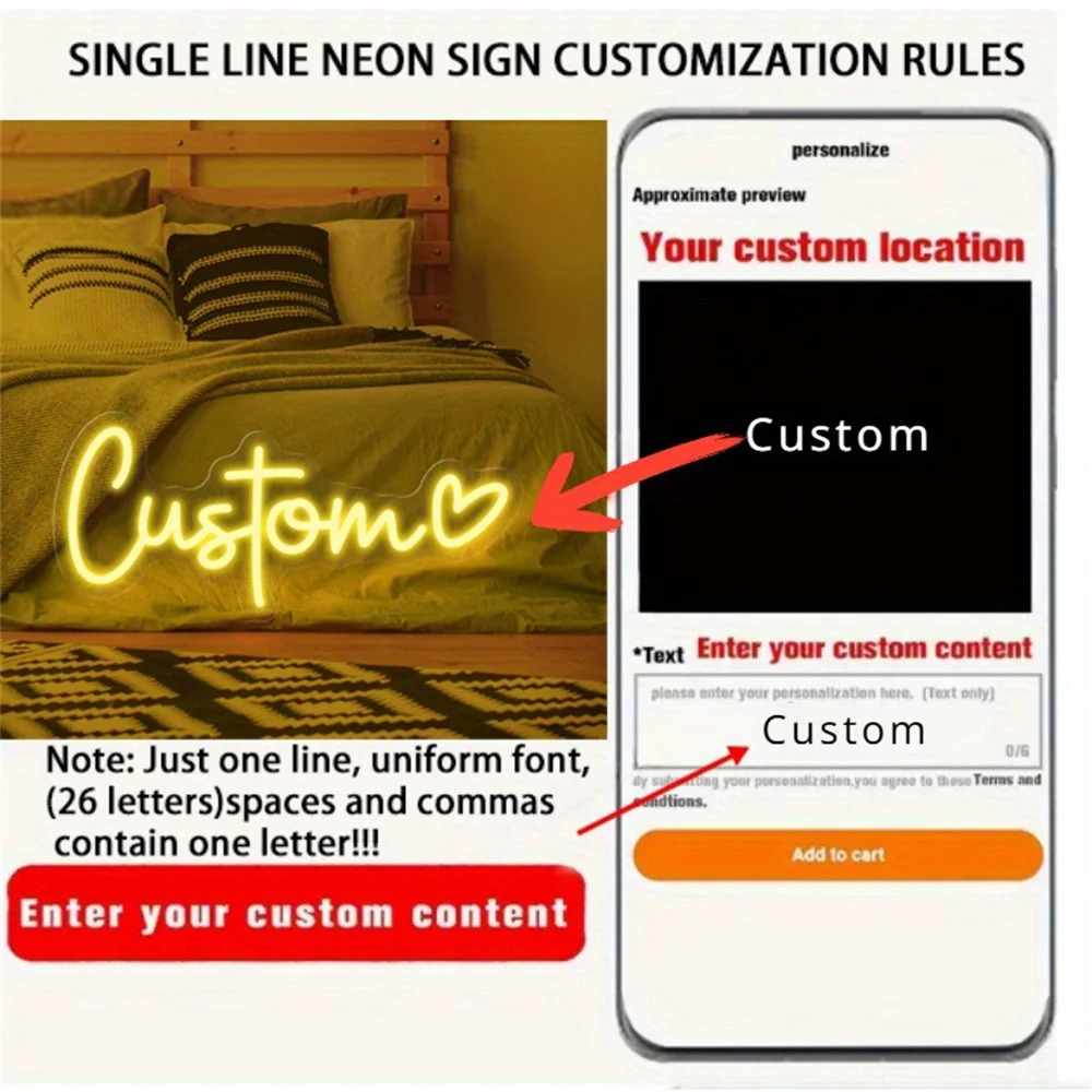 Enseigne au néon LED personnal - Neon Sign Led Custom avis et prix