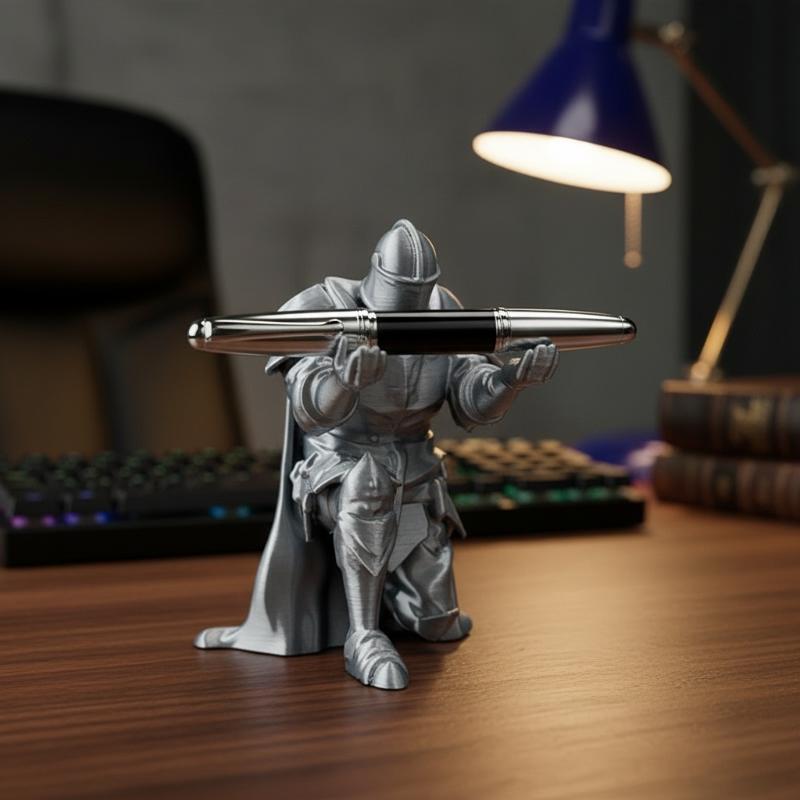 Porte-stylo en résine, armure  - Home Decor Medieval avis et prix