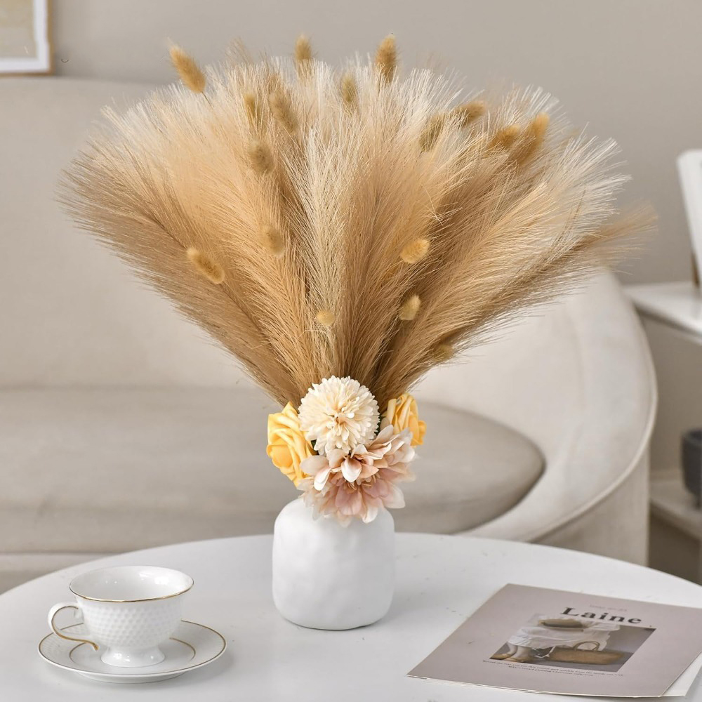 15 tiges artificielles réalist - Pampas Grass Decor avis et prix