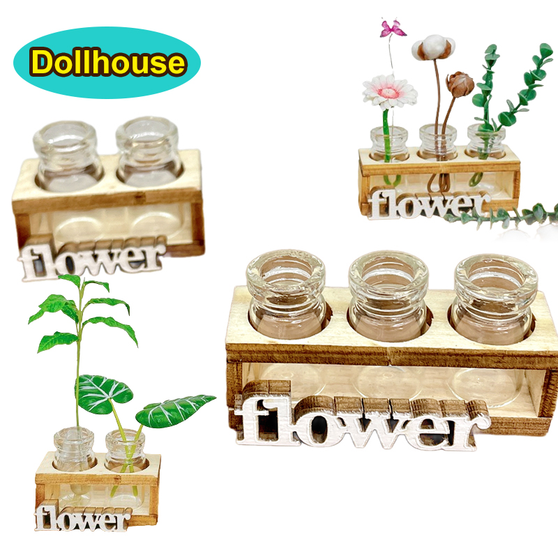 1 ensemble 1:12 maison de poup - Home Decor Vase With Flowers avis et prix