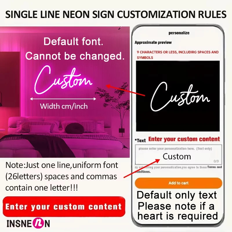 Enseigne au néon avec nom pers - Neon Sign Led Custom avis et prix