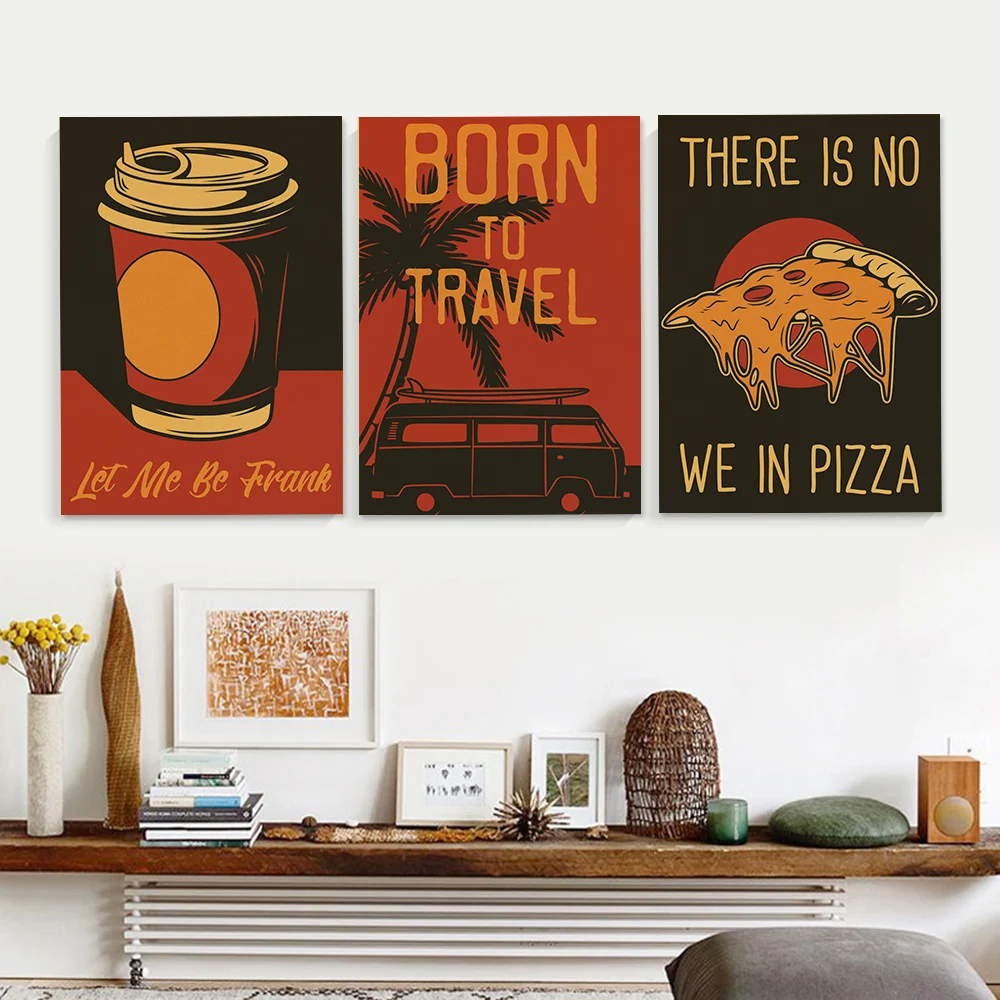 Ensemble d'affiches de café ve - Home Decor Vector avis et prix