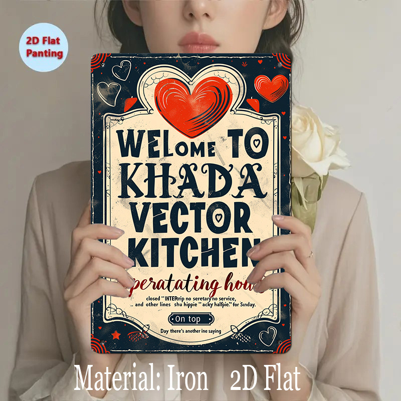 Panneau en métal vintage sur l - Home Decor Vector avis et prix