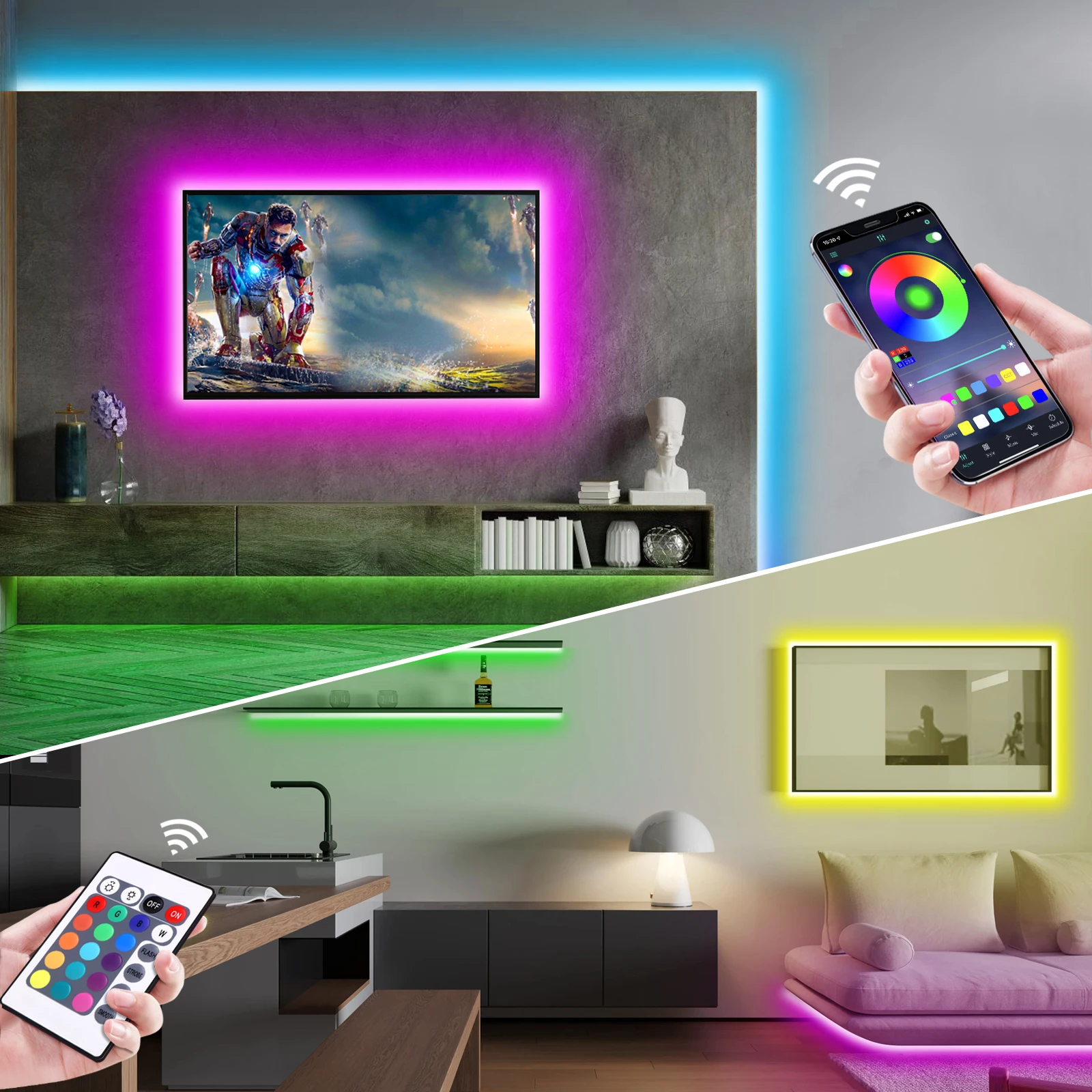 Bande lumineuse LED néon RGB,  - Home Decor Pinterest avis et prix